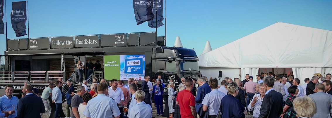 Zweitägige Feier zur Eröffnung des Autohofs an der A38 in Werther