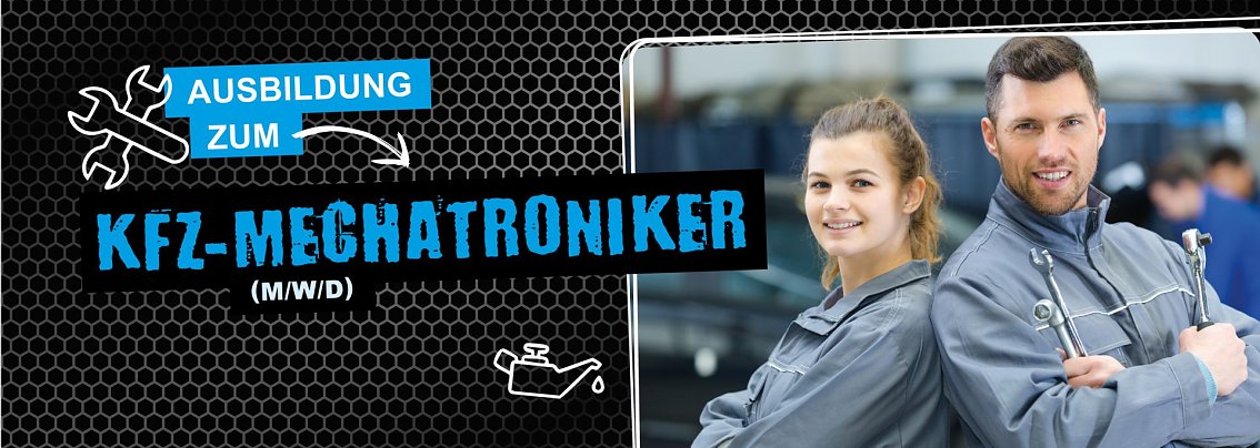 2 Handwerksgesellen als Motiv f&uuml;r die Ausbildung zum Kfz-Mechatroniker