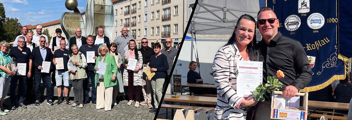 Auszeichnung auf dem Brunnenfest in Dessau