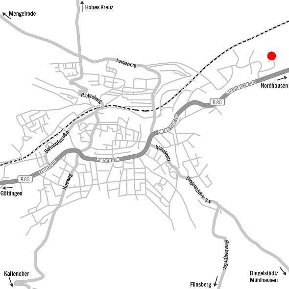 Anfahrt Karosserie- & Lackierzentrum Heiligenstadt (Foto: wirsinds)