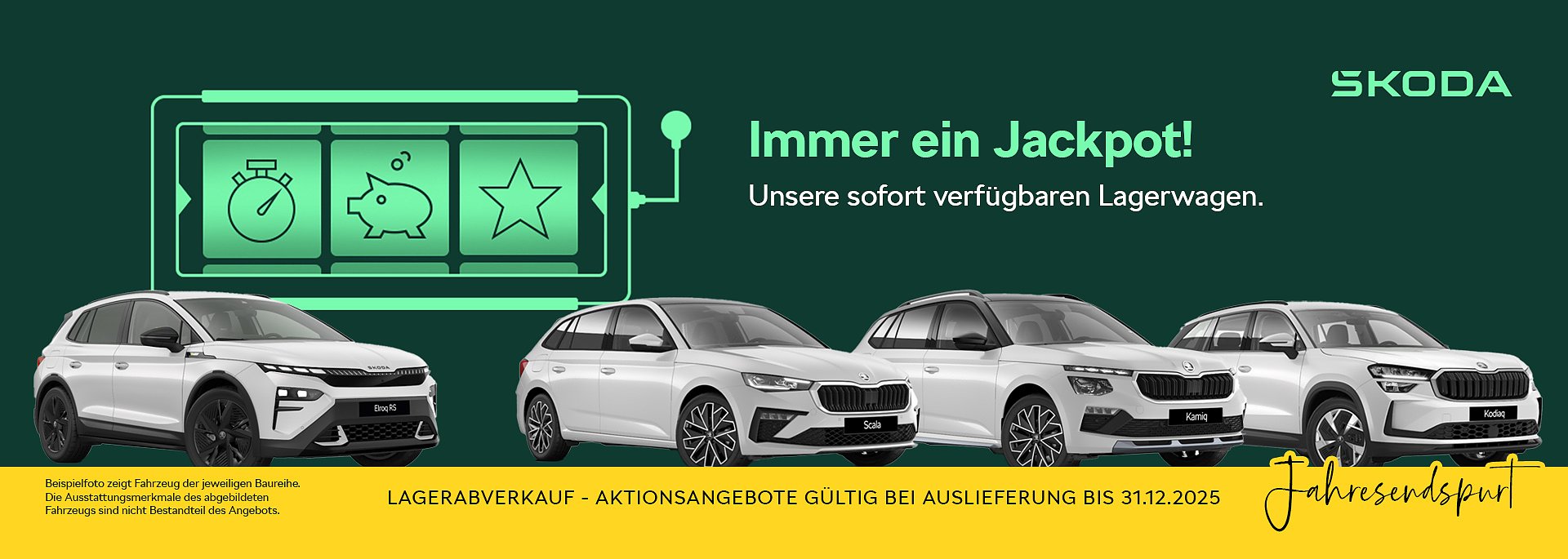 Jahresendspurt-Aktion - Lagerabverkauf
