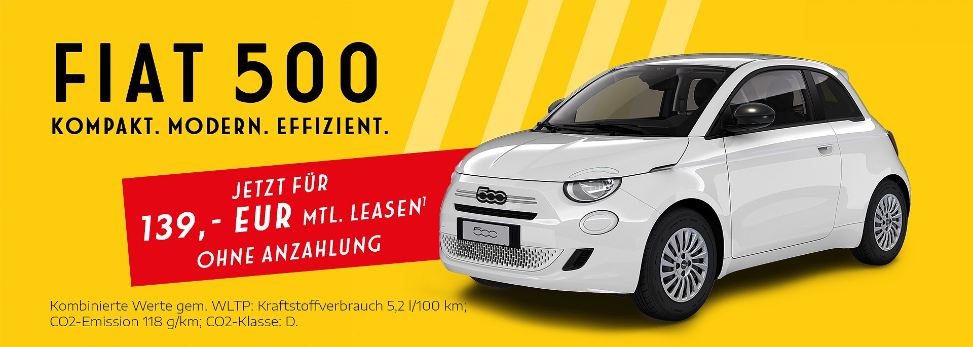 Kompakt, modern, effizient � der Fiat 500 Hybrid