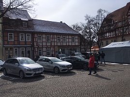 Eisige Impressionen vom Frühlingsmarkt (Foto: R. Stange/Autohaus Peter)