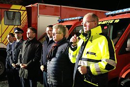 Impressionen von der Übergabe der neuen Feuerwehrfahrzeuge  (Foto: Jessica Piper, Landratsamt Nordhausen)