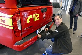 Übergabe des Kommando-Einsatzwagens