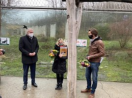 Impressionen aus dem Thüringer Zoopark Erfurt und der Übergabe der Patenschaftsurkurden. (Foto: Thüringer Zoopark und Autohaus Peter)