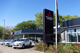 Der Mitsubishi-Pavillon in Nordhausen wurde im vergangenen Jahr neugestaltet.   (Foto: Fischer/Autohaus Peter)