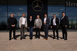 Besuch aus Wirtschaft und Handwerk auf der Baustelle in Wittenberg