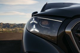 Der Scheinwerfer des neuen Mercedes-Benz GLS.