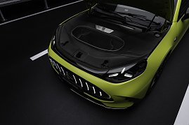 Die Motorhaube des neuen Mercedes-AMG GT 4-Türer Coupés.
