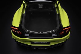Der Kofferraum des neuen Mercedes-AMG GT 4-Türer Coupés.