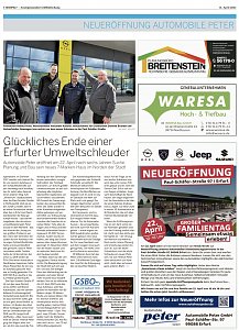 15.04.2023 | Thüringer Allgemeine Erfurt