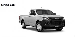 Weißer ISUZU Pick Up