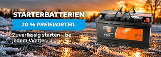 Starterbatterien zum Preisvorteil