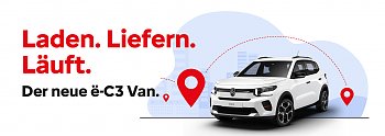 Laden. Liefern. Läuft.  der neue ë-C3 Van (Autohaus Peter Gruppe)