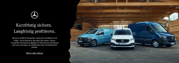 Kurzfristig sichern. Langfristig profitieren. (Mercedes-Benz AG)
