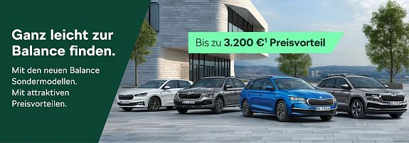 Grafik mit den neuen Skoda Balance Modellen (Skoda Auto Deutschland GmbH)