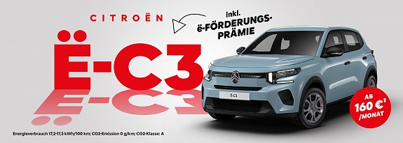 Der neue Citro&euml;n e-C3 (Autohaus Peter Gruppe)