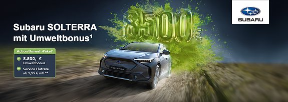 Subaru SOLTERRA mit Umweltbonus&sup1; (Subaru Deutschland GmbH)
