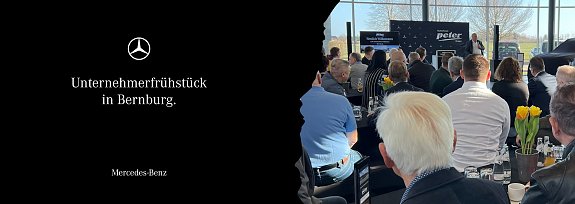 Teilnehmer des Unternehmerfr&uuml;hst&uuml;cks in Bernburg. (Autohaus Peter)