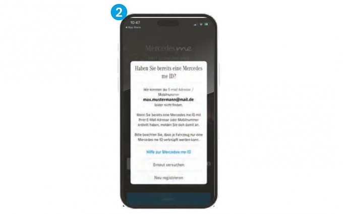 2. Registrierung Mercedes me