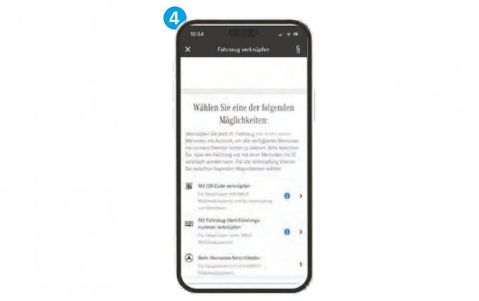 4. Registrierung Mercedes me