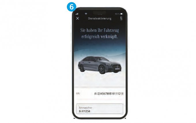 6. Registrierung Mercedes me