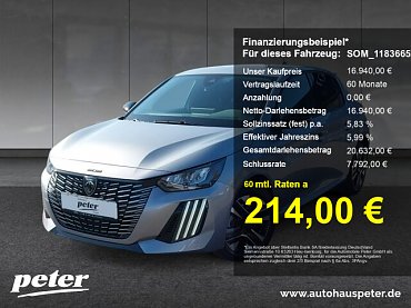 Peugeot 208 Allure 100 EAT8 Navi+Klima+LED+EPH+LM. Peugeot 208 Allure 100 EAT8 Navi+Klima+LED+EPH+LM