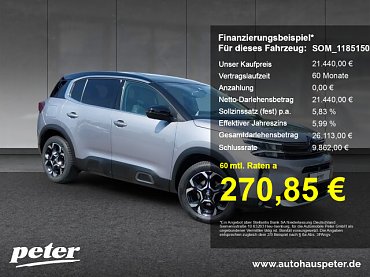 Citroën C5 Aircross Max 130 EAT8 +Klima+Navi+Kamera+. Citroën C5 Aircross Max 130 EAT8 +Klima+Navi+Kamera+