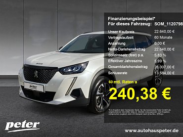 Peugeot 2008 Allure Pack 130 Navi+SH+Kamera+LED. Peugeot 2008 Allure Pack 130 Navi+SH+Kamera+LED