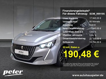 Peugeot 208 Allure Pack 100 +Klima+SHZ+Kamera+. Peugeot 208 Allure Pack 100 +Klima+SHZ+Kamera+