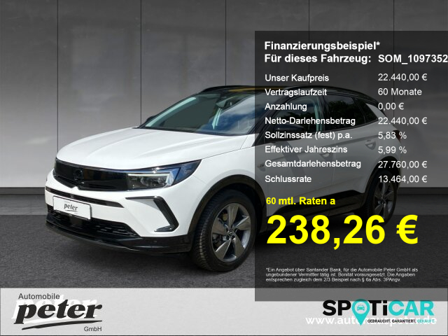Opel Grandland 1.2 Turbo GS Line Klimaautomatik Alcantara Allwetter Opel Grandland 1.2 Turbo GS Line Klimaautomatik Alcantara Allwetter