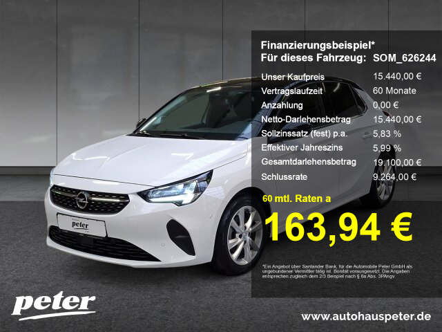 Opel Corsa F 1.2 Turbo Elegance Klimaautomatik Sitzheizung 100PS Opel Corsa F 1.2 Turbo Elegance Klimaautomatik Sitzheizung 100PS